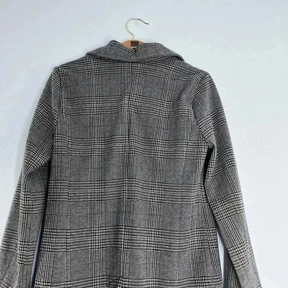 Avec Les Filles Plaid Houndstooth Jacket Black White Quiet Luxury Size L - Picture 4 of 7